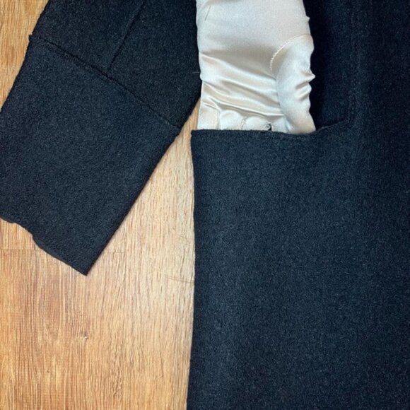 NWT ZARA WOOL Blend TRAFALUC trf_outerwear 1255/017/800 Long Open Coat Size M - Picture 8 of 14